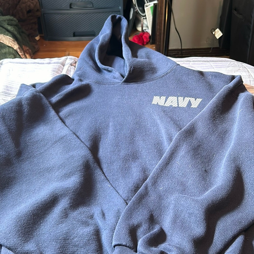 Navy hoodie